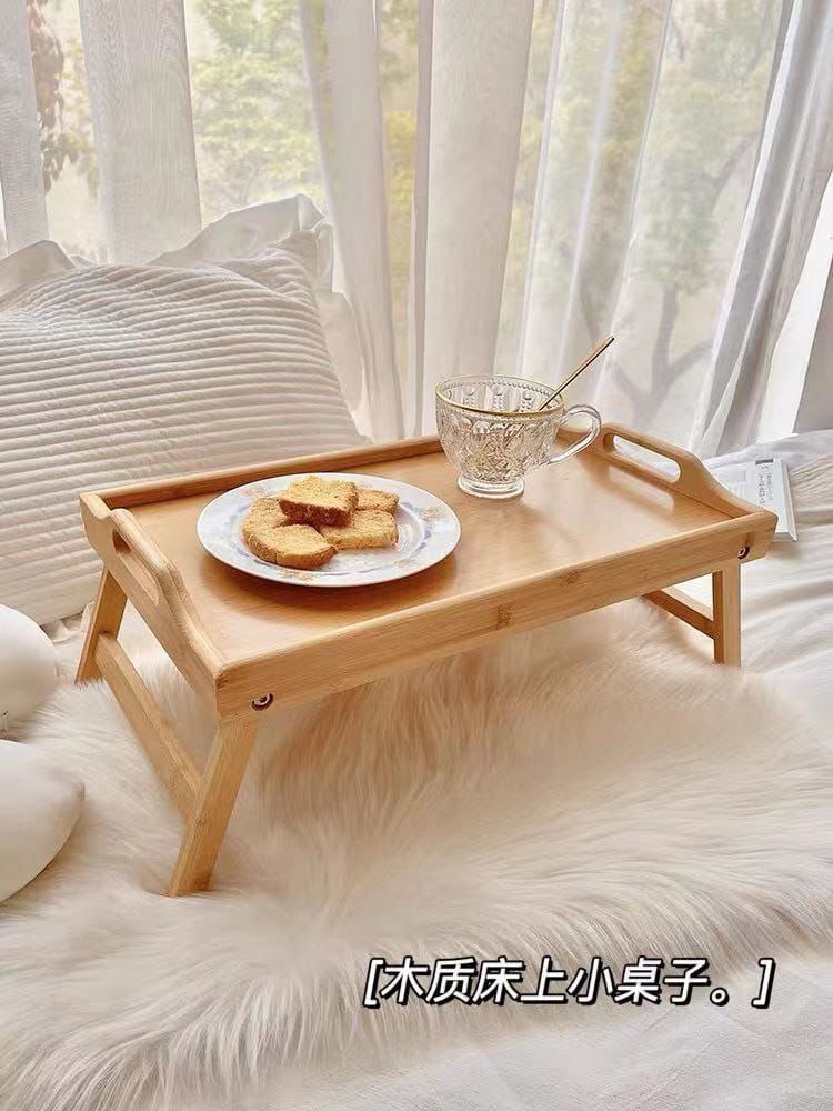 Foldable Bamboo Lap Tray β Multi-Purpose Laptop Desk & Breakfast Serving Table