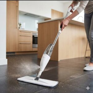Spray Mop Floor Cleaner – Refillable Water Spray Mop with Microfiber Pad for Home Cleaning
