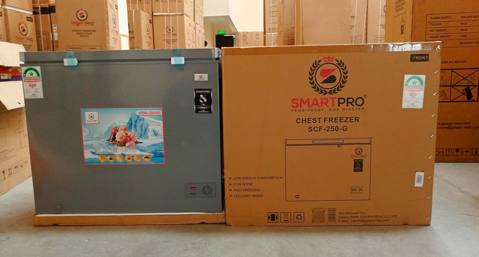 450L Smart Pro SCF-500G Chest Freezer – Extra Large Deep Freezing Freezer for Commercial & Home Storage