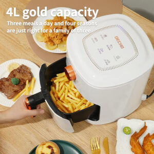 Decho 4L Air Fryer – Healthy Oil-Free Cooking Fast & Easy Kitchen Appliance - Image 2