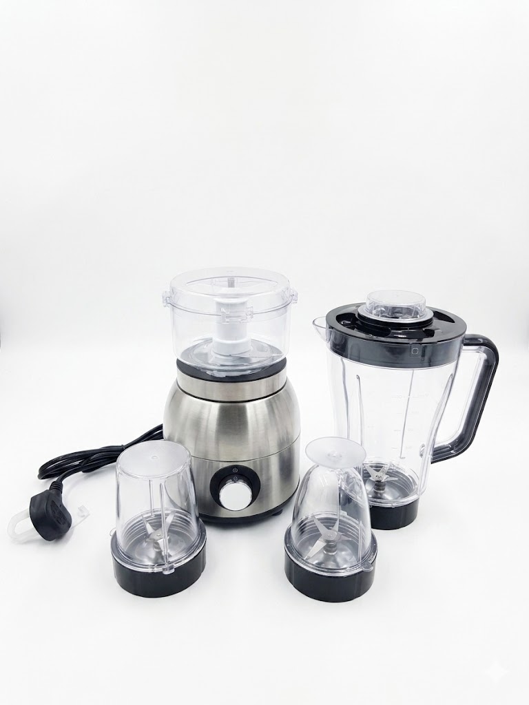 Signature 4-in-1 Blender – Multi-Function Electric Blender for Juicing, Grinding, Chopping and Smoothies