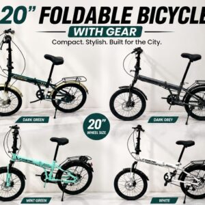 Size 20 Foldable Bicycle – Compact Folding Bike for Easy Storage & Daily Commuting